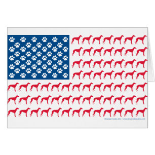 Greyhound Patriotic Flag
