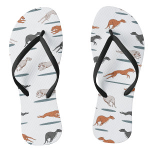 Greyhound Pattern Thongs