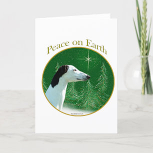 Greyhound Peace Holiday Card