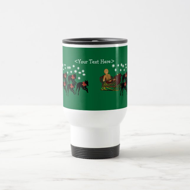 Greyhound Personalised Christmas Holiday Mug (Center)