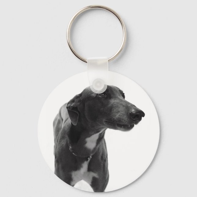 Greyhound Photo Key Ring (Front)