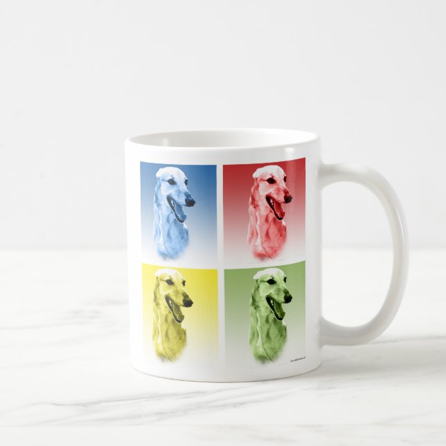 Greyhound Pop Art Coffee Mug (Right)
