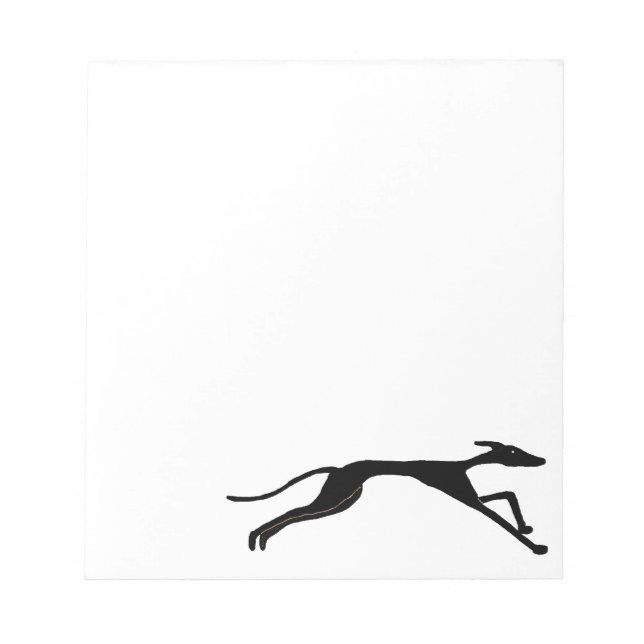 Greyhound Racing Art Notepad (Front)