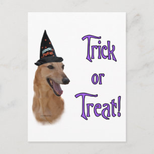 Greyhound (red) Trick Postcard