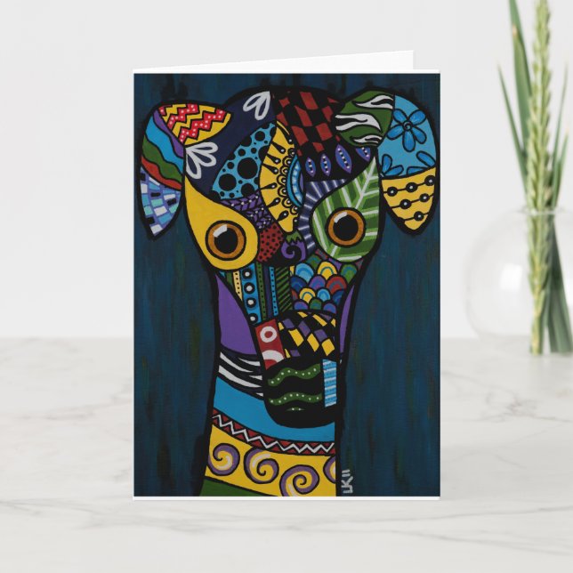 Greyhound - Retired Racing Greyhound Rescue Card (Front)