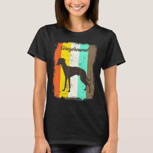 Greyhound Retro 70s Vintage Dog T-Shirt