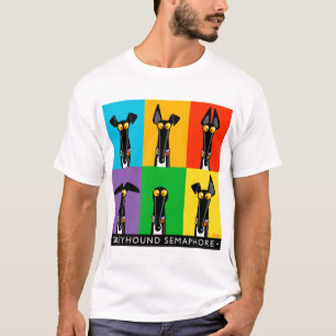 Greyhound Semaphore with title  T-Shirt