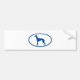 Greyhound Silhouette Bumper Sticker