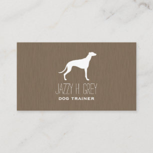 Greyhound Silhouette Business Card