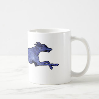 Greyhound Silhouette Fractal Coffee Mug