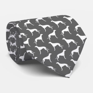 Greyhound Silhouettes Pattern Tie
