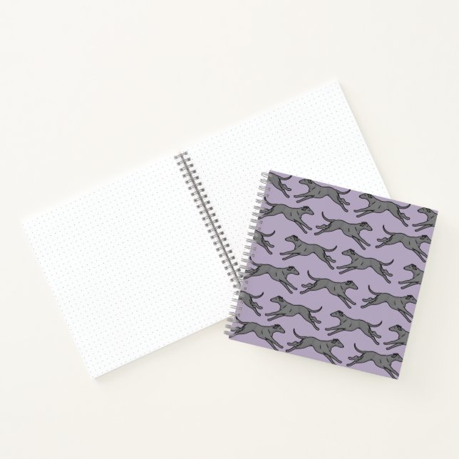 Greyhound Spiral Bound Notebook (Inside)