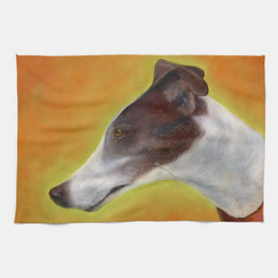 Greyhound teatowel (A96) Tea Towel