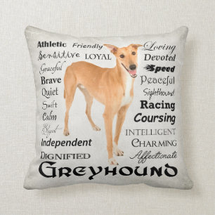 Greyhound Traits Pillow