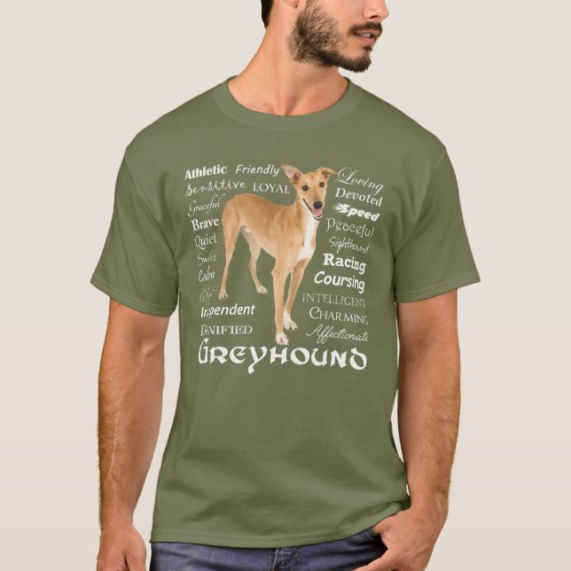 Greyhound Traits T-Shirt (Front)