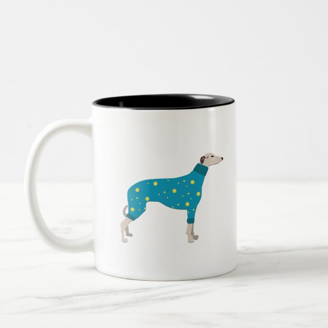 Greyhound Two-Tone Coffee Mug (Left)