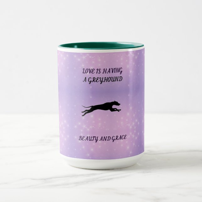 GREYHOUND two toned combo mug. Mug (Center)