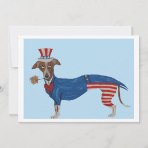 Greyhound Uncle Sam Invitation