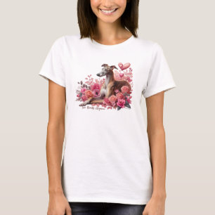 Greyhound, Whippet, Iggy, or Galgo Romantic T-Shirt