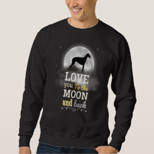 Greyhound Windhound Love To The Moon Sweatshirt