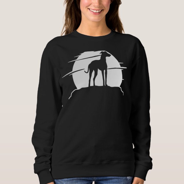 Greyhound Windhound Retro Sweatshirt (Front)