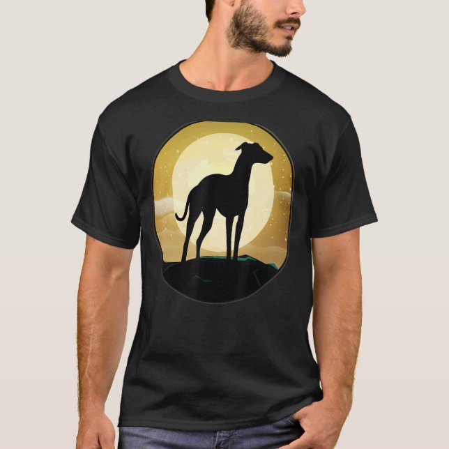 Greyhound Windhound Retro T-Shirt (Front)