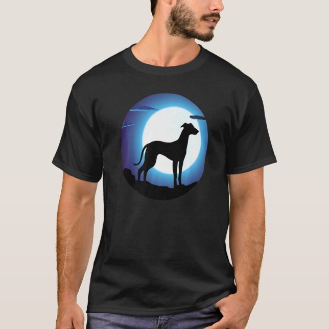 Greyhound Windhound Retro T-Shirt (Front)