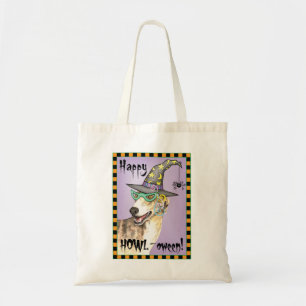 Greyhound Witch Tote Bag