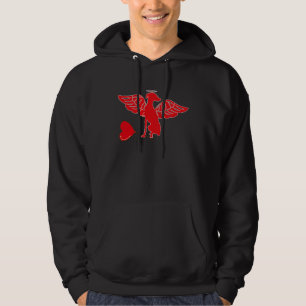 Greyhound With Heart Balloon Valentines Day Love B Hoodie