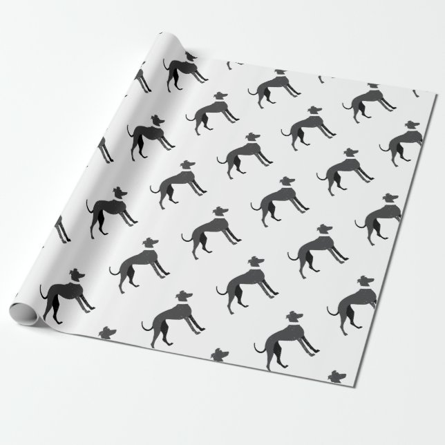 Greyhound Wrapping Paper (Unrolled)