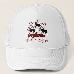 Greyhounds And Hearts Love Dog Hat