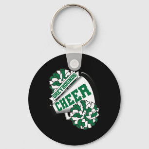 Greyhounds Cheer Ck To School Cheerleading Spirit Key Ring