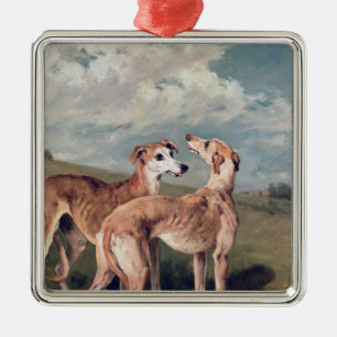 Greyhounds Metal Ornament