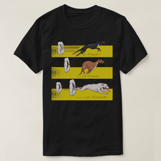 Greyhounds running T-Shirt (Design Front)