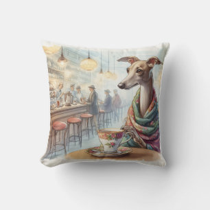 Greyhound's Tea Time Pillow