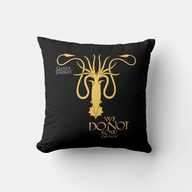 Greyjoy Sigil - We Do Not Sow Cushion (Front)