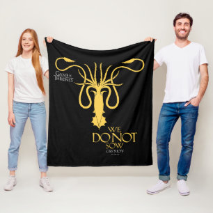 Greyjoy Sigil - We Do Not Sow Fleece Blanket