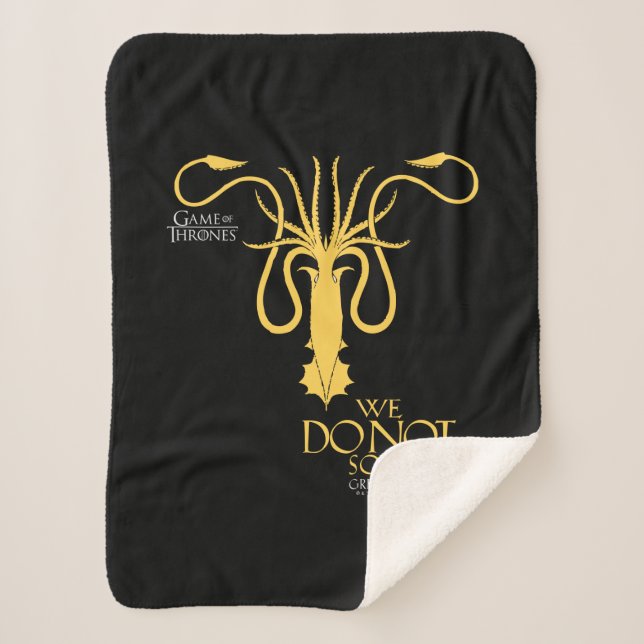 Greyjoy Sigil - We Do Not Sow Sherpa Blanket (Front)