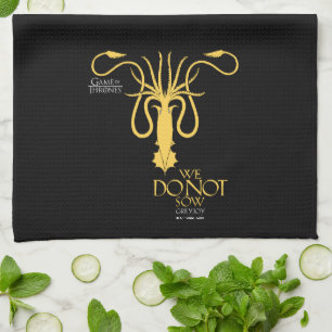 Greyjoy Sigil - We Do Not Sow Tea Towel