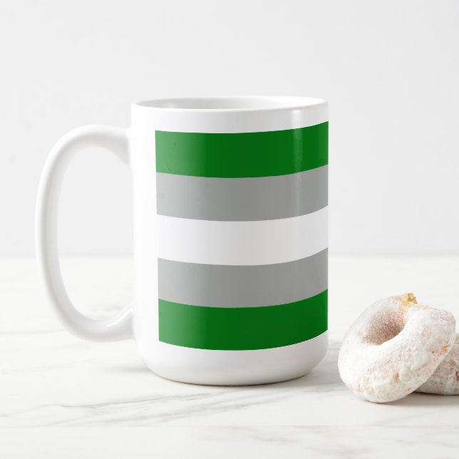 Greyromantic Pride Coffee Mug (With Donut)