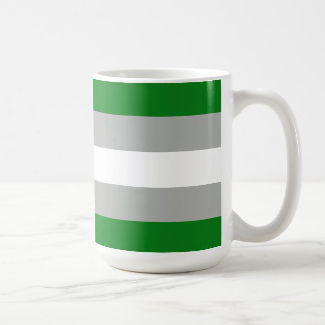 Greyromantic Pride Flag Coffee Mug (Right)
