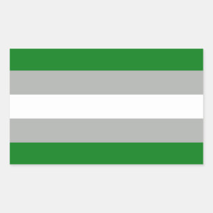 Greyromantic Pride Rectangular Sticker