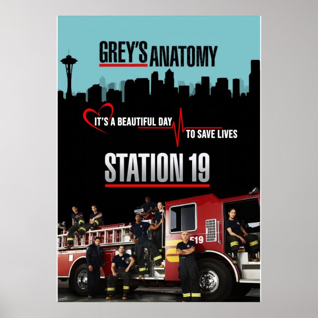 Greys Anatomy and Station 19 Poster (Front)