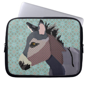 Grey's Donkey Blue Computer Sleeve