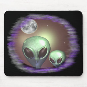 Greys in the night mouse pad