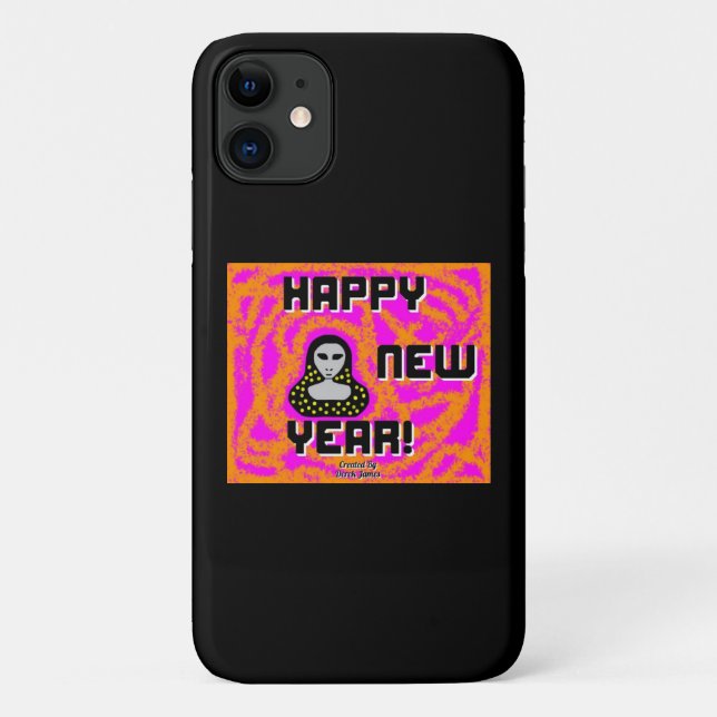 Greys New Year Wishes Apple iPhone 11 Case (Back)