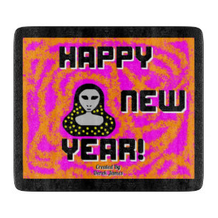 Greys New Year Wishes Cutting Board