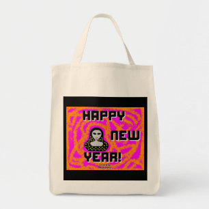 Greys New Year Wishes Grocery Tote Bag