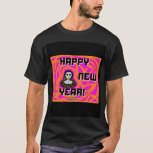 Greys New Year Wishes Men's Black Basic T Shirt