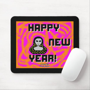 Greys New Year Wishes Mouse Pad